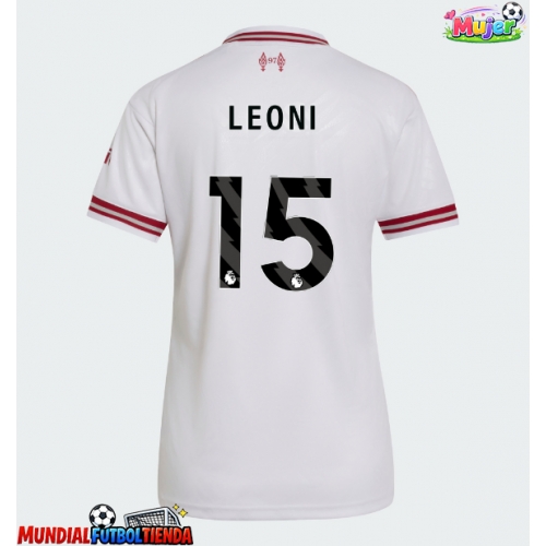 Camiseta Liverpool Giovanni Leoni #15 Segunda Equipación Replica 2026-27 para mujer mangas cortas
